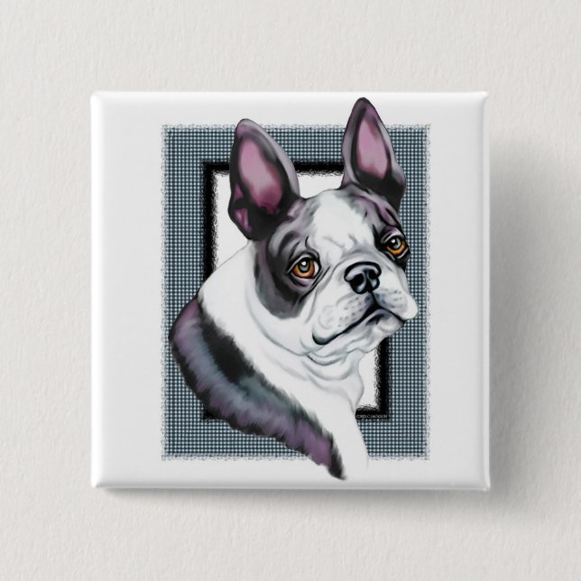 Boson Terrier Boston Style Button (Vorderseite)