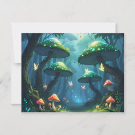 bosque de fantasía con hongos einladung