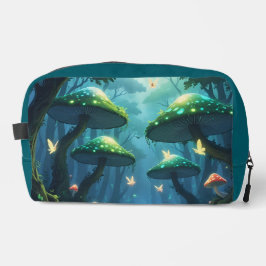 bosque de fantasía con hongos waschbeutel