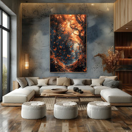 Bosque Encantado: Maravilla de Mariposas Bicolor Poster