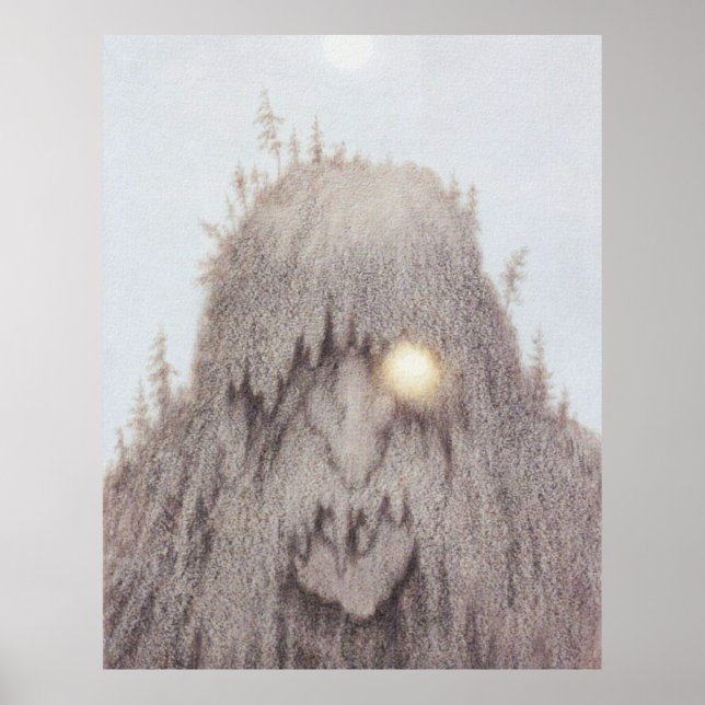 Bosque Troll. Theodor Kittelsen Poster (Vorne)