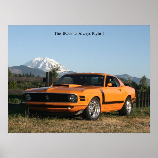 Boss 302, die 'BOSS' ist immer richtig!! Poster (Vorne)