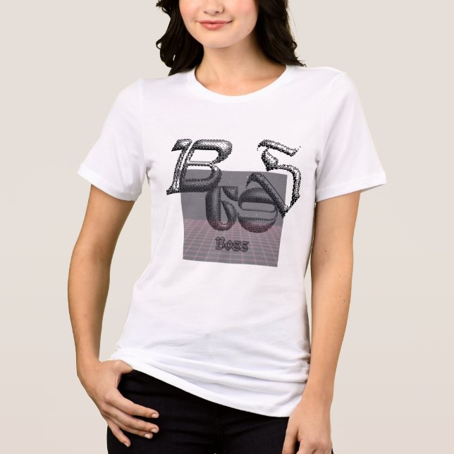 🔥 BOSS 3D Graphic Bold & Stylish women Tri-Blend Shirt (Vorderseite)