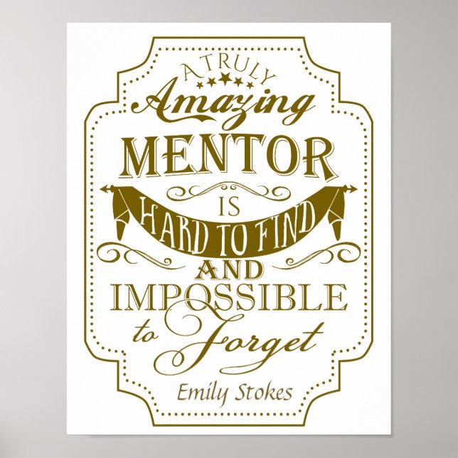 Boss Art Prince Chef Mentorin Gold Poster (Vorne)