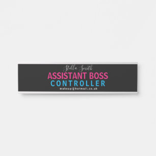 BOSS-Assistent, Manager. Assistant Manager Türschild