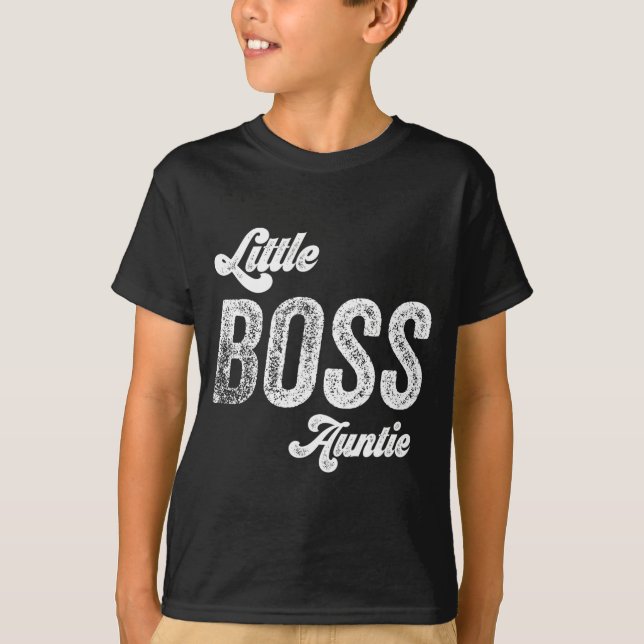 Boss Auntie Baby Mütter Day T-Shirt (Vorderseite)