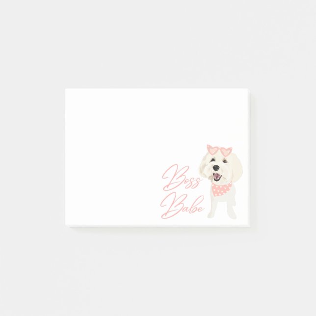 Boss Babe Custom Pet Post-It Notes Post-it Klebezettel (Vorderseite)