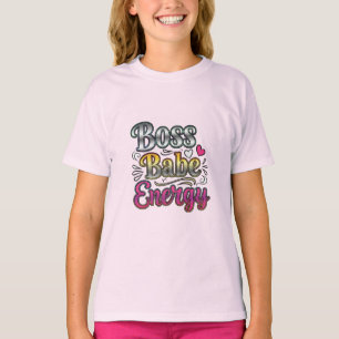 Boss Babe Energie – Pink Power T-Shirt
