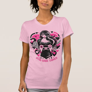 Boss Babe Gamer-Shirt Girl Power Gaming T-Shirt