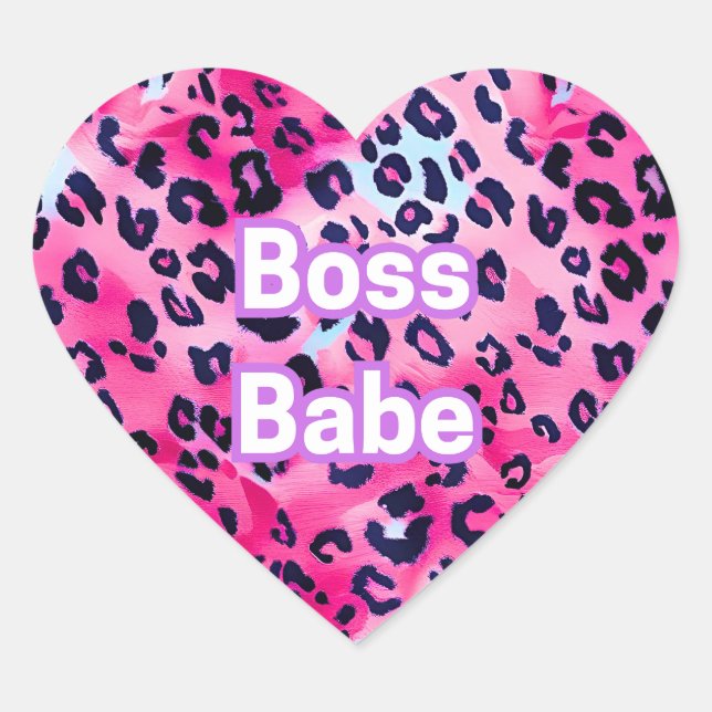 Boss Babe Heart Stickers - Bereit zu töten! (Vorderseite)