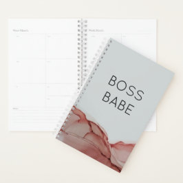 Boss Babe Modern Woman's rosa Tinte Planer