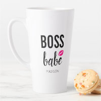 Boss Babe personalisieren | Pink Kiss | Rosa Lippe