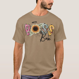 Boss Babe Sunflower Girl Feminist Inspirational T-Shirt