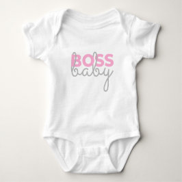 Boss Baby - Pink Baby Strampler