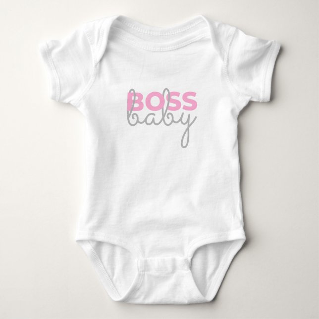 Boss Baby - Pink Strampler (Vorderseite)