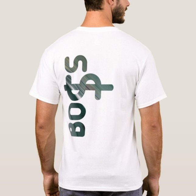 BOSS Back Print T - Shirt Trend Abstrakt Black Gre (Von Creator hochgeladen)