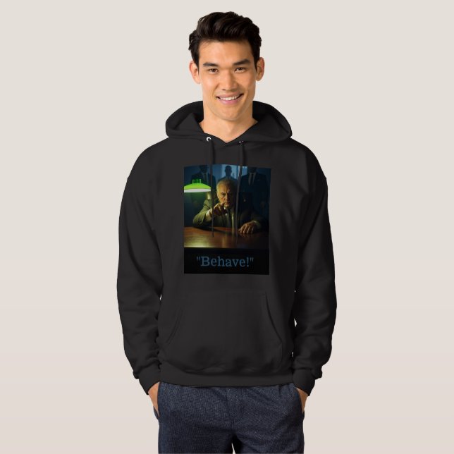 Boss benehmen sich Männer schwarz gekleidetes Swea Hoodie (Vorne ganz)