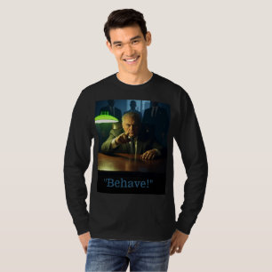 Boss benehmen sich Männer schwarzer langärmeliger T-Shirt