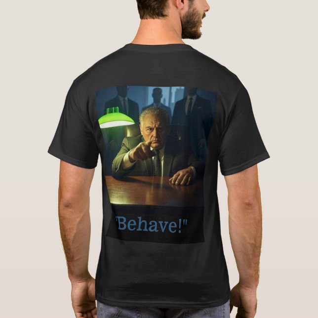 Boss benehmen sich Männer schwarzer T - Shirt zurü (Rückseite)