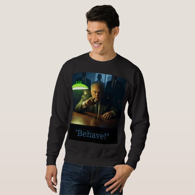 Boss benehmen sich Männer schwarzes Sweatshirt (Vorne ganz)