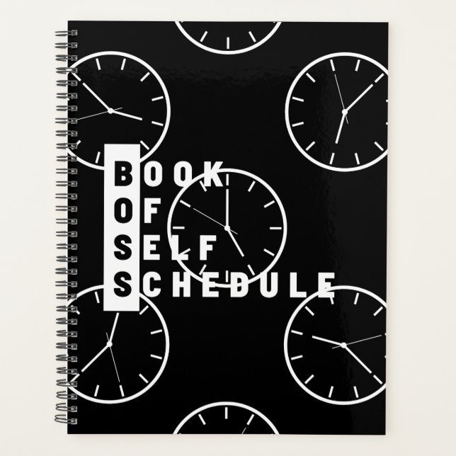 Boss Book of Self Schedule Calendar Planner Planer (Vorderseite)