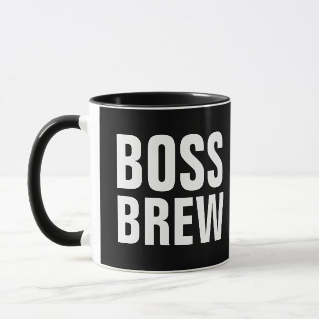 BOSS BREW Kaffeemübel Tasse (Links)