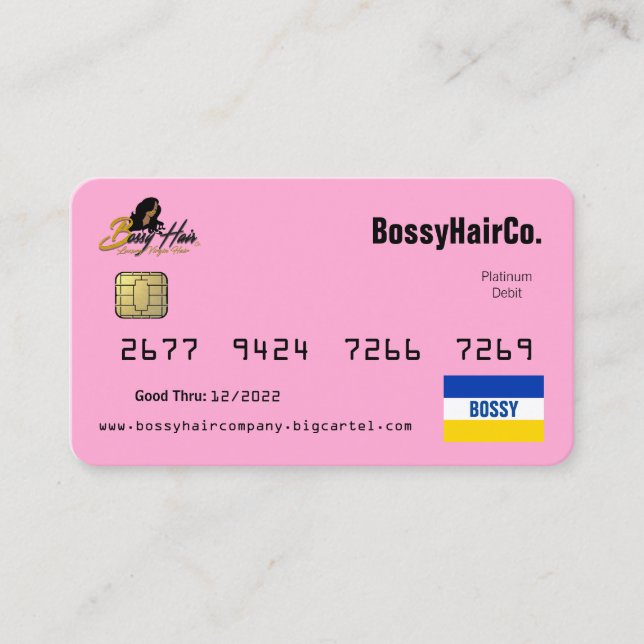 Boss Card Visitenkarte (Vorderseite)