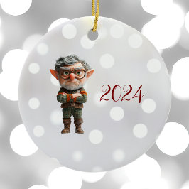 Boss Christmas Elf Keramik Ornament