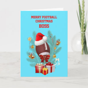 Boss Christmas Football Feiertagskarte