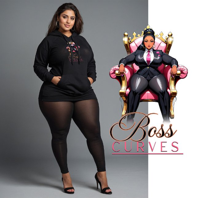 Boss Curves (für Black Hoodie) Hoodie (Von Creator hochgeladen)