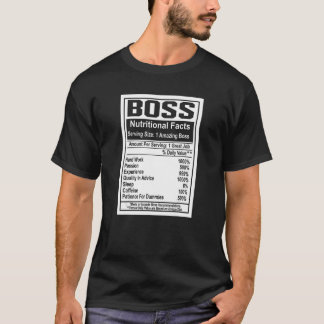 Boss Day ernährungswissenschaftliche Fakten Phanta T-Shirt