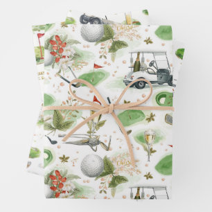 Boss Day für Golfer Geschenkpapier Set