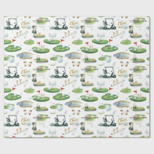 Boss Day für Golfer Wrapping Paper Geschenkpapier