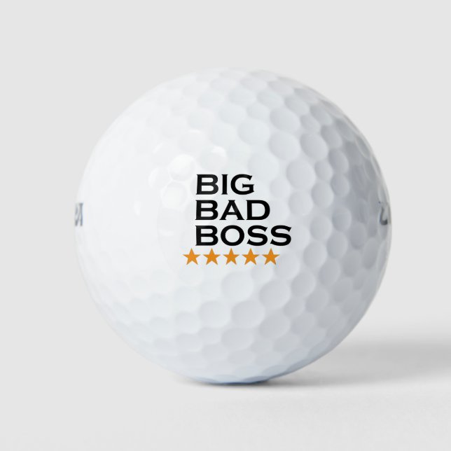 Boss Day Mitarbeiter Wertschätzung Big Bad Boss Golfball (Vorderseite)