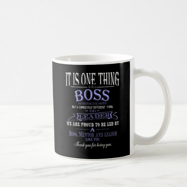 Boss Day Tasse Ruhestand verlassend Geschenk (Rechts)