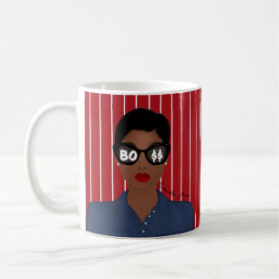 Boss-Dollar-Zeichen geben Afrikanisch-Amerikanisch Kaffeetasse
