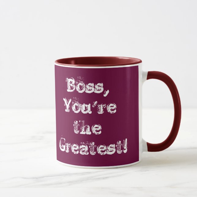 Boss, du bist der Bestste!  15 oz. Tasse (Rechts)