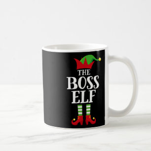 Boss Elf Familie Matching Weihnachtsgruppe Elf Paj Kaffeetasse