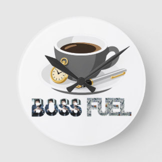 Boss Fuel Espresso, Pocket Watch Wall Clock Runde Wanduhr