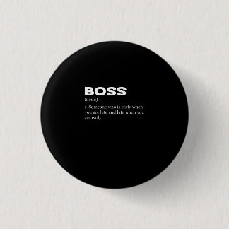 Boss Funny Definition Happy Boss's Day Button