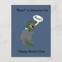 Boss Funny Dinosaur Happy Boss Day Personalize