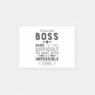 Boss Geschenk ein wirklich großer Boss ist schwer  Post-it Klebezettel
