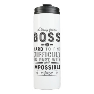 Boss Geschenk ein wirklich großer Boss ist schwer  Thermosbecher