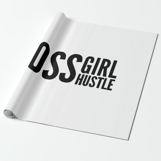 Boss girl Hustle, Boss Girls Empowerment Slogan, g Geschenkpapier (Ungerollt)