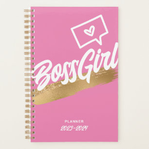 Boss Girl Pink Gold Planner Planer