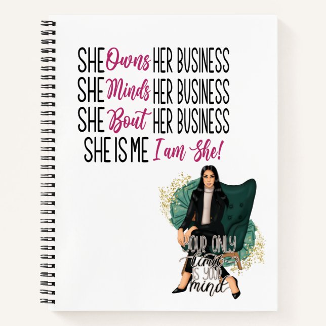Boss Girl Spiral Notebook Notizbuch (Vorderseite)