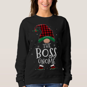 Boss Gnome Xmas Familie Matching Red Kariert Chris Sweatshirt