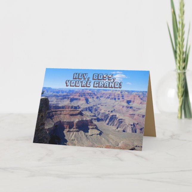 Boss Grand Canyon Birthday Card Karte (Vorderseite)