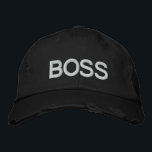 BOSS Hat Bestickte Baseballkappe<br><div class="desc">Zeig mit diesem BOSS Hut,  wer der beste Hund ist. Großartiger Hut für den Leiter einer Abteilung oder nur um zu zeigen,  wer wirklich verantwortlich ist! Komplette Anpassung an Ihre Bedürfnisse!</div>