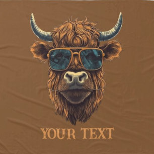 BOSS HIGHLANDER COW Fleece Blanket